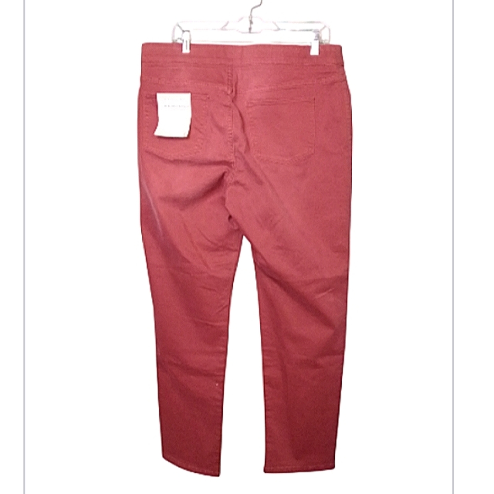 NWT Soft Surroundings Ultimate Denim Relaxed Straight Jeans Canyon Clay Large - Picture 3 of 7